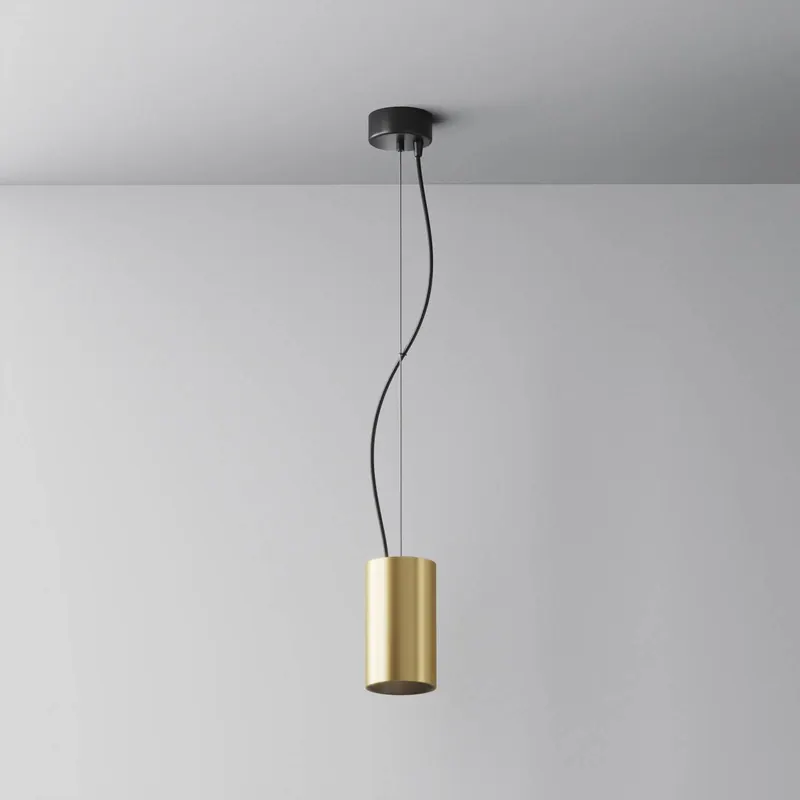 Maytoni żyrandol LED Efir, złoty mat, Ø 7,5 cm, 15 W, 38°
