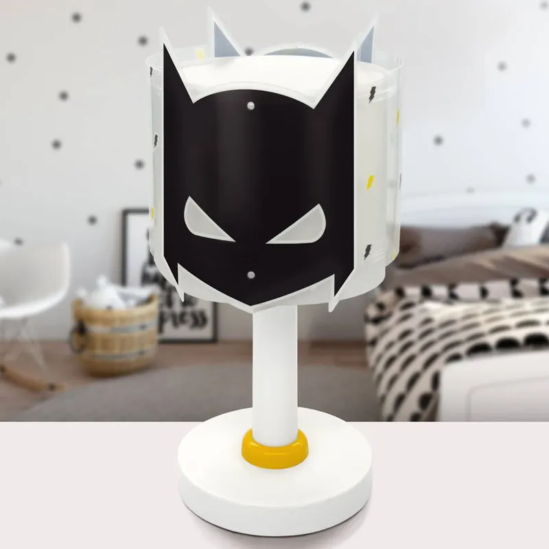 Lampa stołowa dla dzieci Dark Hero, G4, Ø 15 cm