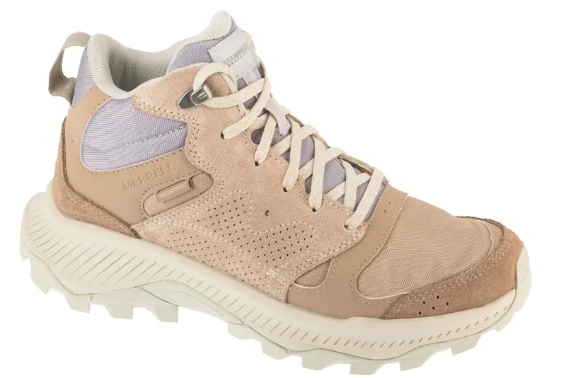 Merrell Tempo Sol Mid WP J038944, Damskie, Beżowe, buty trekkingowe, skóra zamszowa, rozmiar: 37