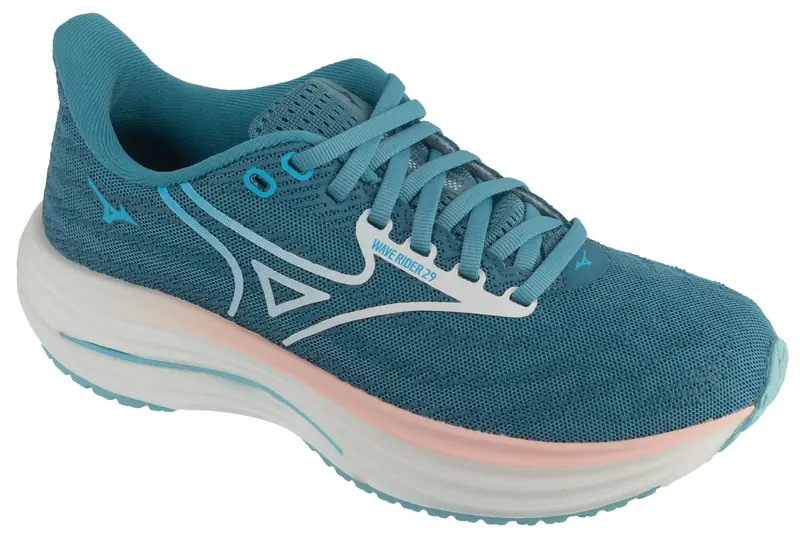 Mizuno Wave Rider 29 J1GD250376, Damskie, Zielone, buty do biegania, tkanina, rozmiar: 40,5