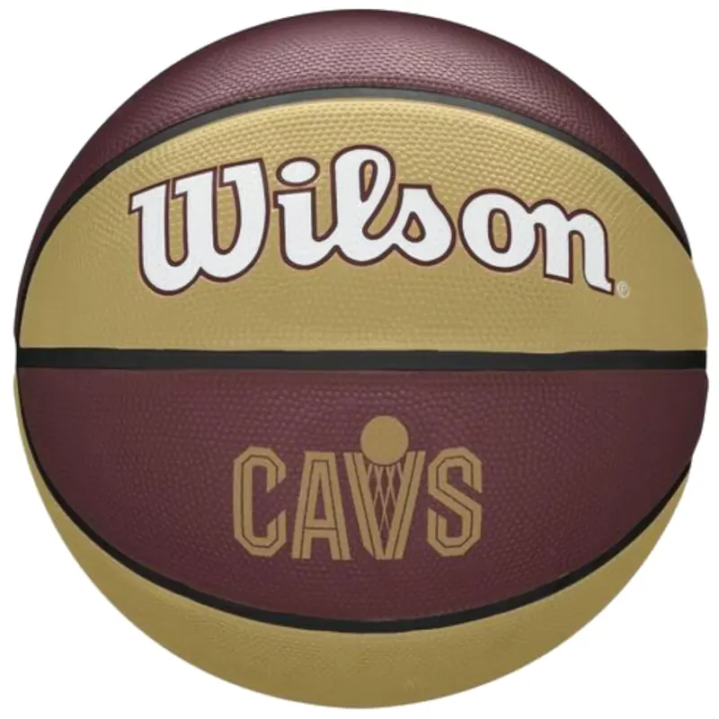 Wilson NBA Team Tribute Cleveland Cavaliers Ball WZ4011601XB, Unisex, Bordowe, piłki do koszykówki, Guma, rozmiar: 7