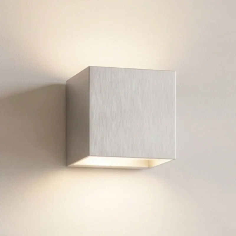 Arcchio kinkiet Zuzana, kątowy, w kolorze aluminium, G9, 10 cm