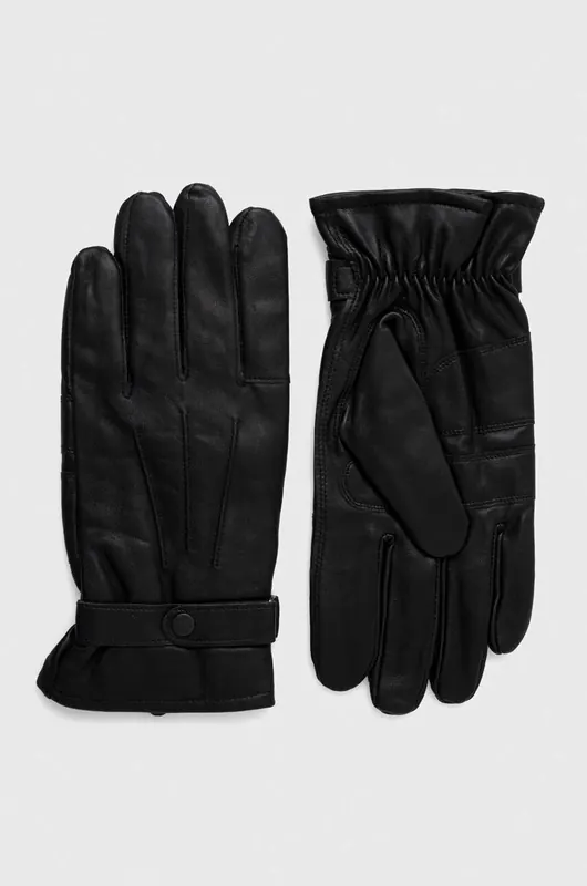 Barbour rękawiczki skórzane