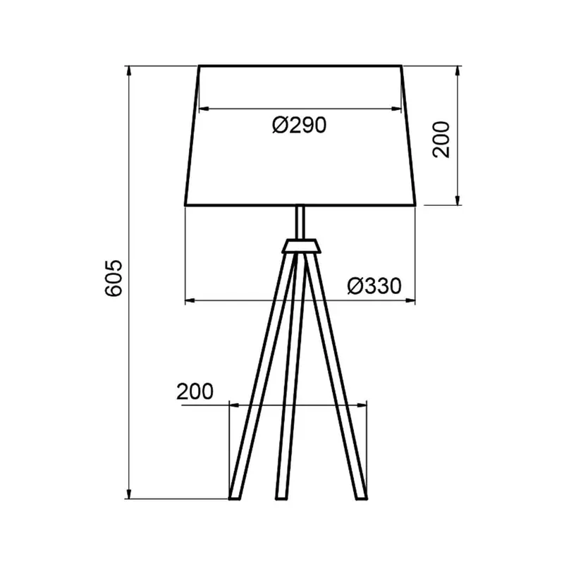 Aluminor Tropic lampa stołowa czarna, kabel żółty