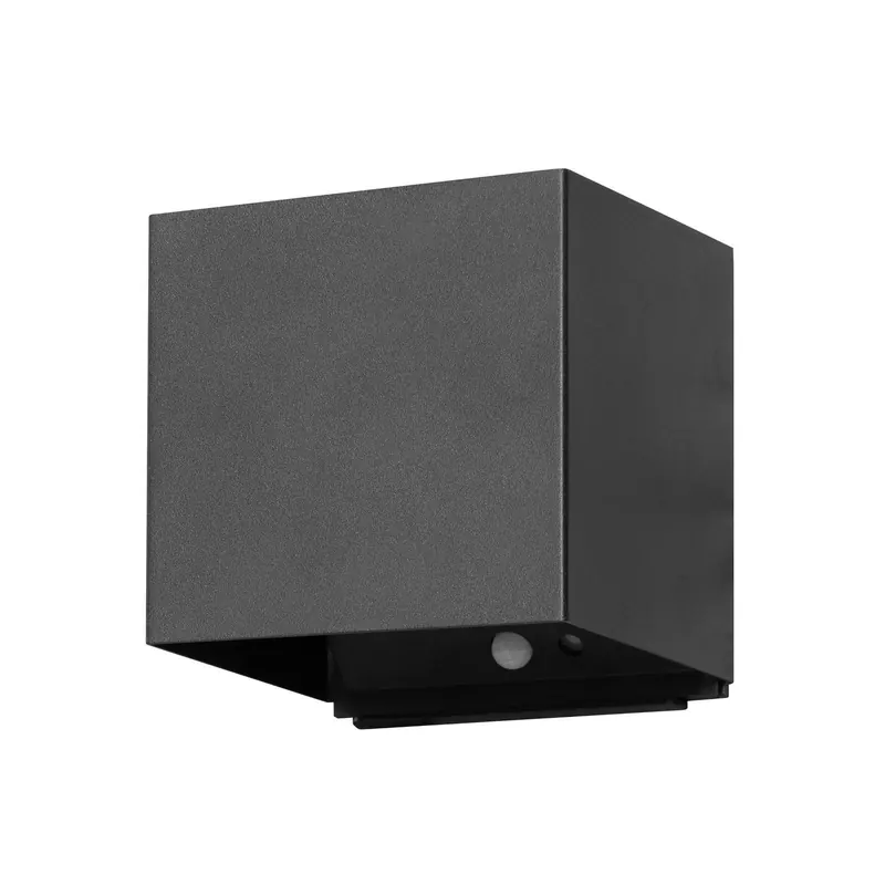 Akumulatorowa lampa ścienna LED Magnetics, czarna, 120°, góra/dół, czujnik
