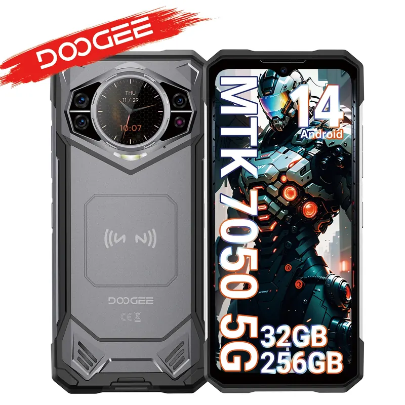 Globalna Wersja DOOGEE S200 5G Wytrzymały Telefon 32GB 256GB Wyświetlacz AMOLED RAR Bateria mAh Kamera AI 100MP Smartfon NFC