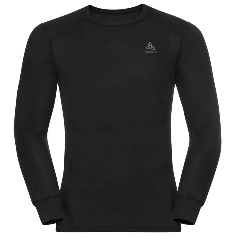 ODLO koszulka termoaktywna męska z długim rękawem sportowa Active Warm czarna (XL)