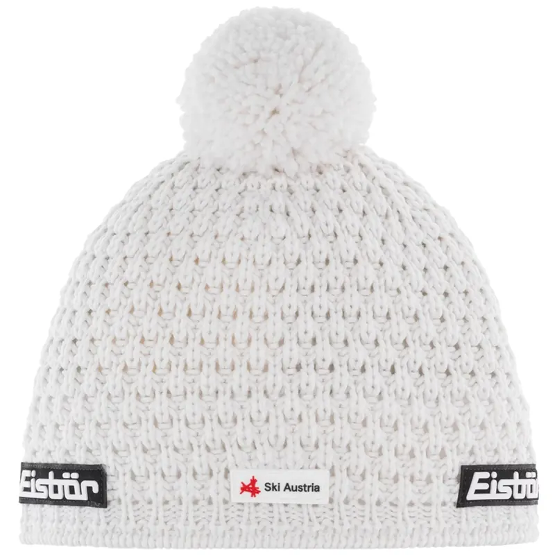 Eisbar Trail Pompon MU SKA E33133-100, Unisex, Białe, czapki, Merino, rozmiar: One size