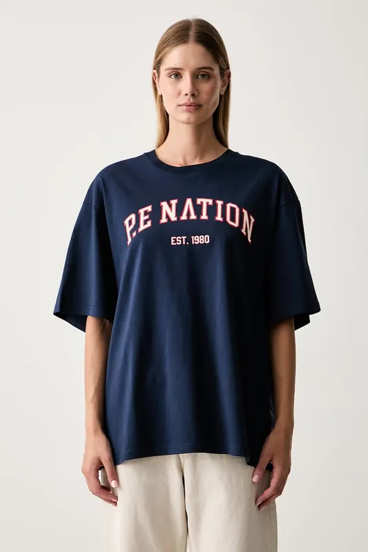 P.E Nation T-shirt damski bawełniany