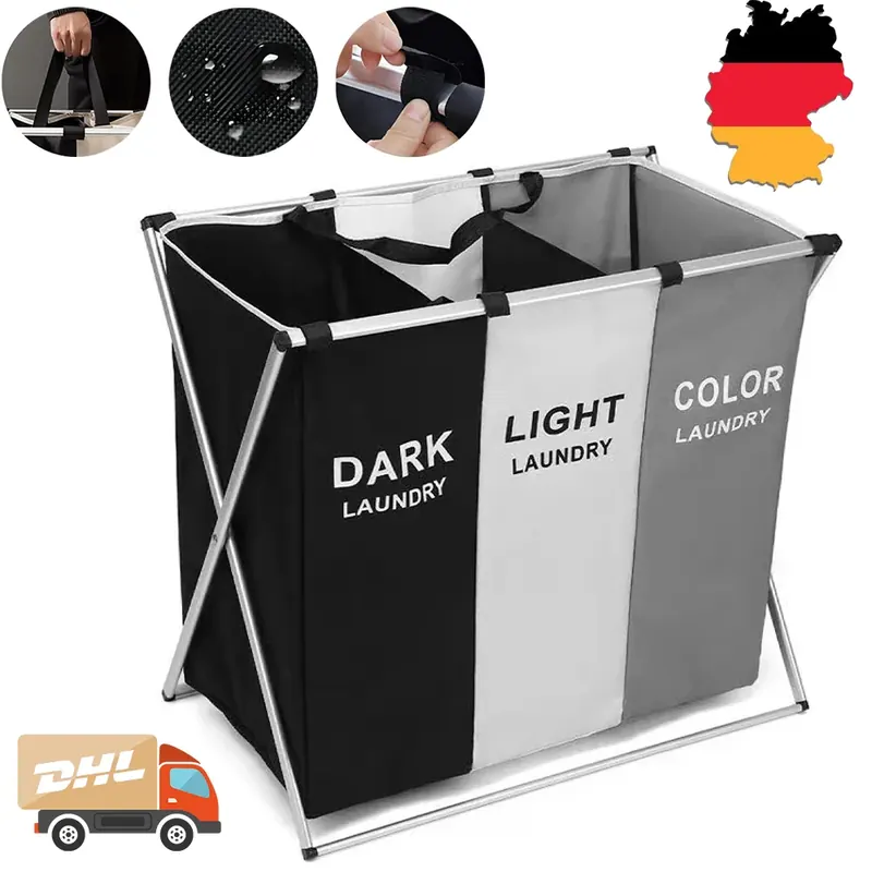 Kosz na pranie składany 65,5*60*39,5CM Duża Pojemność Organizer na Zabawki Ubrania Wodoodporny Kosz na Pranie do Łazienki
