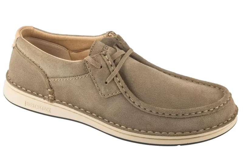 Birkenstock Pasadena 1029671, Unisex, Beżowe, półbuty, skóra welurowa, rozmiar: 38