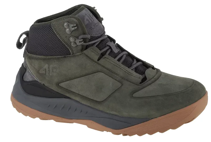 4F Tundra Boots 4FAW22FWINM010-43S, Męskie, Zielone, buty zimowe, skóra zamszowa, rozmiar: 40