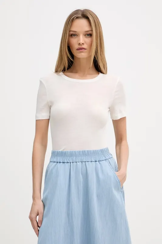 Sisley T-shirt damski bawełniany