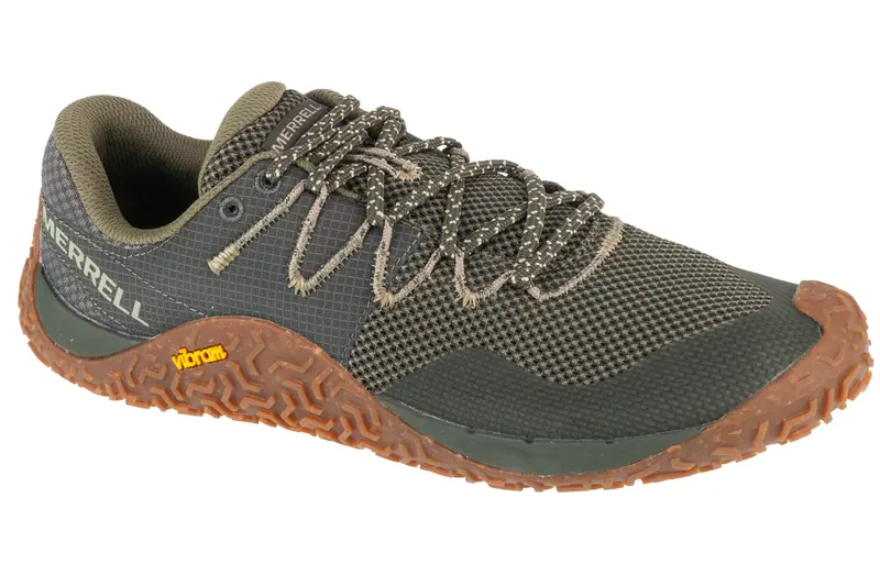 Merrell Trail Glove 7 J067655, Męskie, Zielone, buty do biegania, przewiewna siateczka, rozmiar: 43