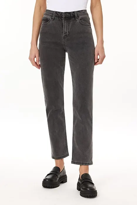 Scotch & Soda High Five Processed Black Dark Slate Maat: W25 | Slim Jeans Outlet | Dames | Zwart