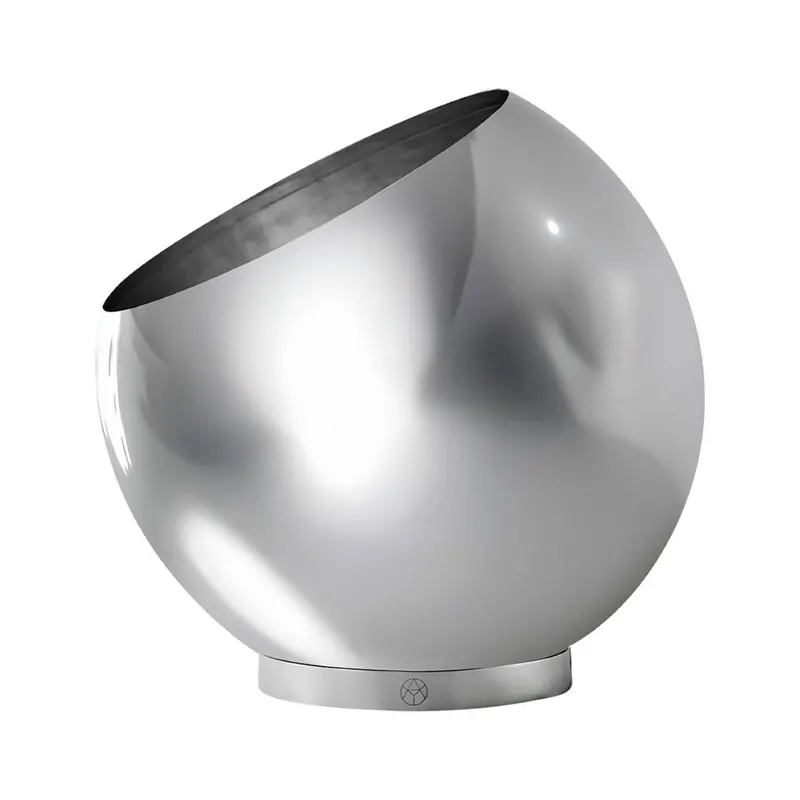 AYTM Doniczka Globe, Ø 37 cm, srebrna, stal nierdzewna