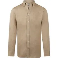 McGregor Stretch Pique Shirt Sand Maat: S | Casual Overhemden Outlet | Heren | Beige