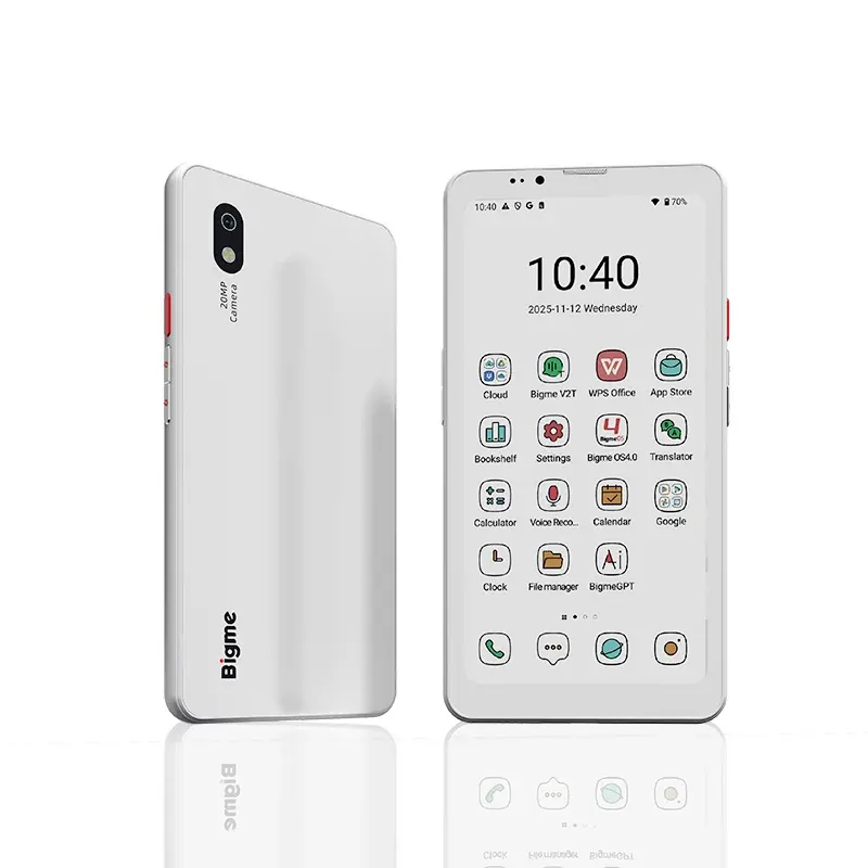 Bigme Hibreak Pro Color E-Ink czytnik ebooków, 6.13'' elektroniczna czytniczka z podwójną kamerą, Android 14, 8+256GB, funkcja połączeń 4G i NFC