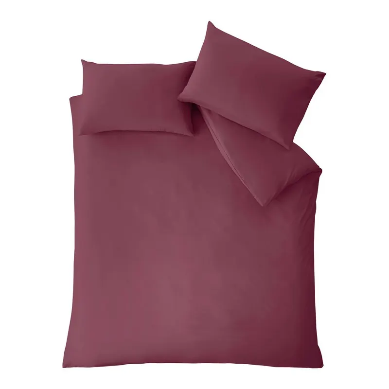 Bordowa pościel dwuosobowa 200x200 cm So Soft Non Iron – Catherine Lansfield