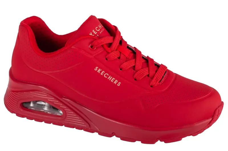 Skechers Uno-Stand on Air 73690-RDS, Damskie, Czerwone, buty sneakers, skóra syntetyczna, rozmiar: 36