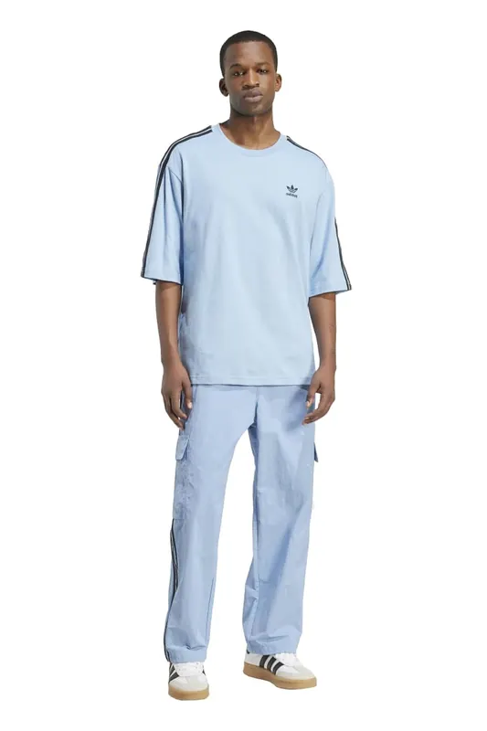 Adidas Unisex Oversize Tee Ash Blue Maat: L | Tops Outlet | Unisex | Blauw