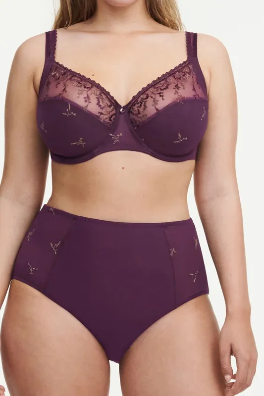 Chantelle Co Bra Underw. Very Covering Aubergine Shades Maat: D70 | BH's Outlet | Dames | Paars