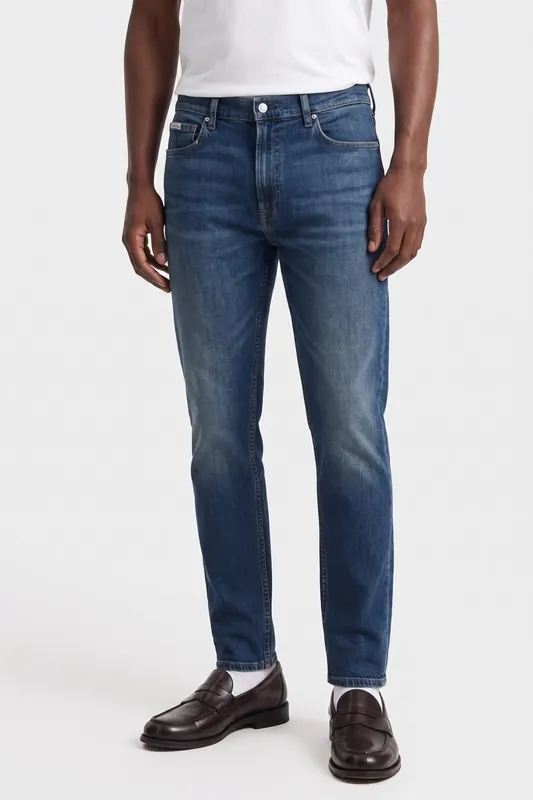 Calvin Klein Classic Taper Celtic Jean Celtic Ocean Maat: W31L34 | Straight Jeans Outlet | Heren | Blauw