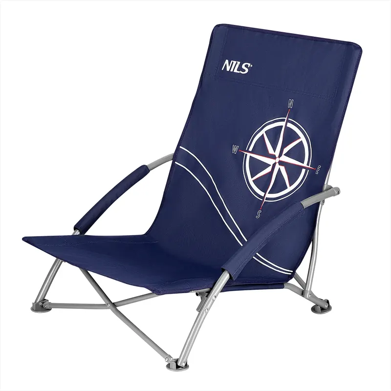 NILS NC3035 GRANATOWY KRZESŁO PLAŻOWE (one size)