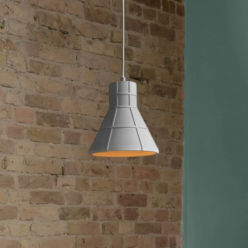 Żyrandol OSRAM CONCRETE BIM, szara, Ø 20 cm, beton, E27