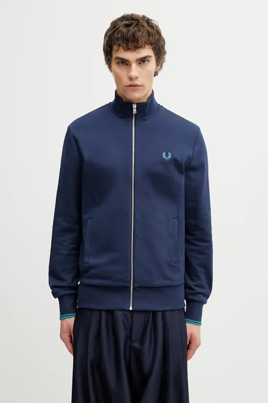 Fred Perry bluza rozpinana męska bawełniana