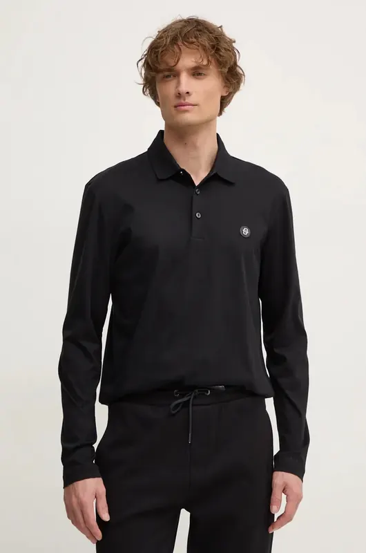 BOSS longsleeve bawełniany C-Paley 01