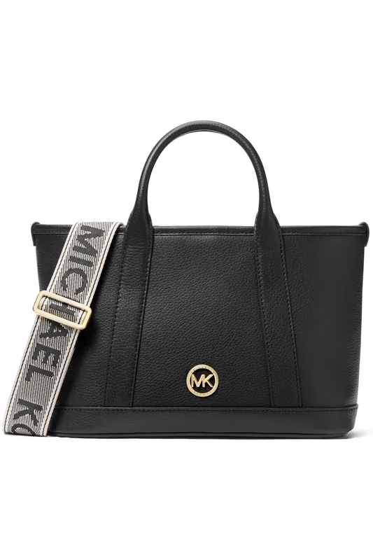Michael Kors Satchel Bag In Black With Logo Strap Maat: OS | Handtassen Outlet | Dames | Zwart