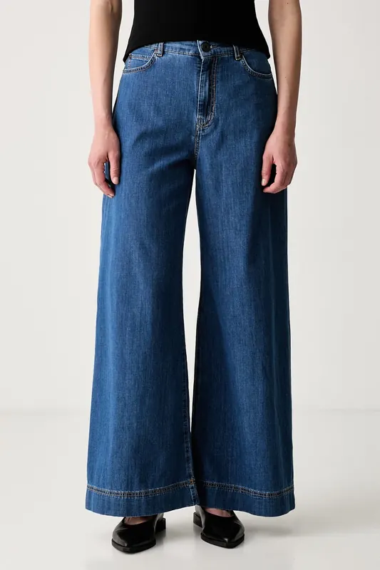 Weekend Max Mara jeansy wide leg damskie WKDVEGA