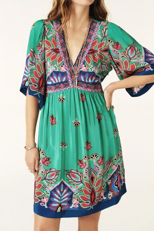 BA&SH Mini Dress Vert Maat: M | Mini Jurken Outlet | Dames | Groen