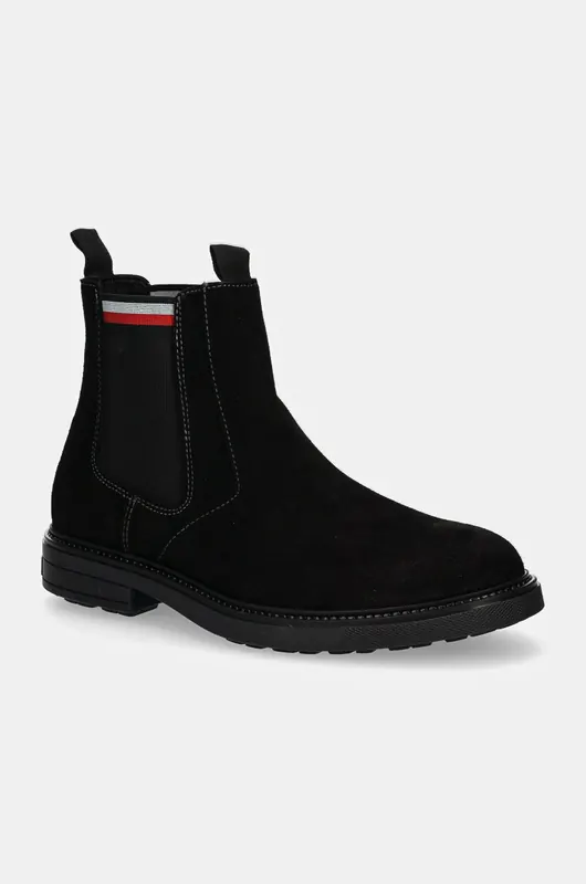 Tommy Hilfiger sztyblety zamszowe HILIFGER OUTDOOR SUEDE CHELSEA