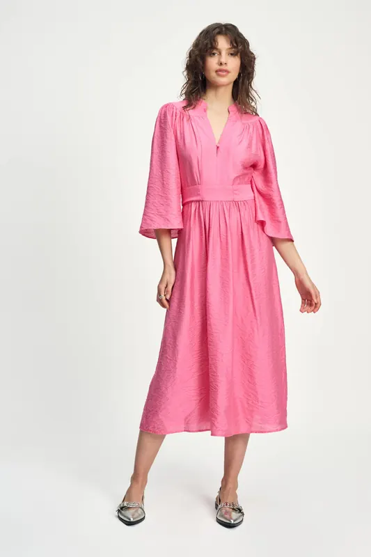 POM Amsterdam Dress - Imperial Raspberry Maat: 42 | Midi Jurken Outlet | Dames | Roze