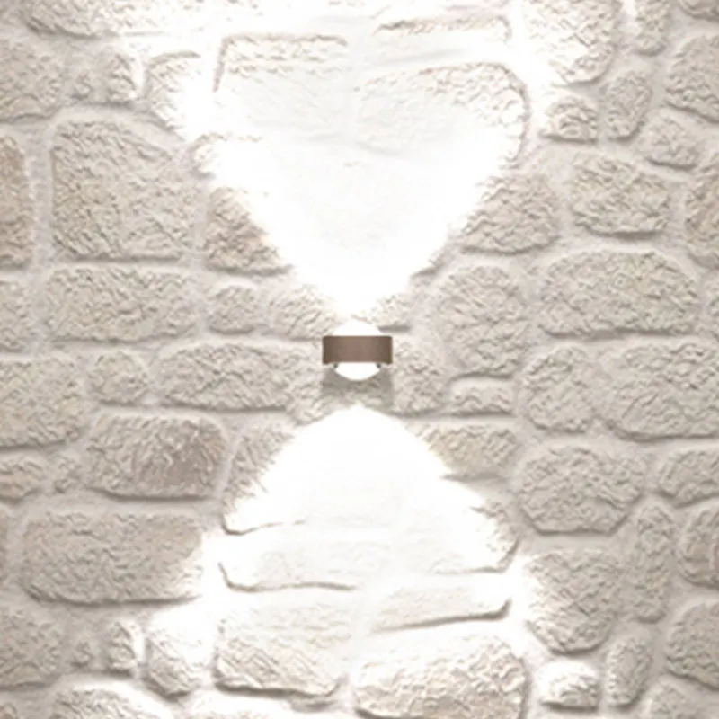 Puk Mini Wall LED 2x8W soczewki przezroczyste, matowy nikiel