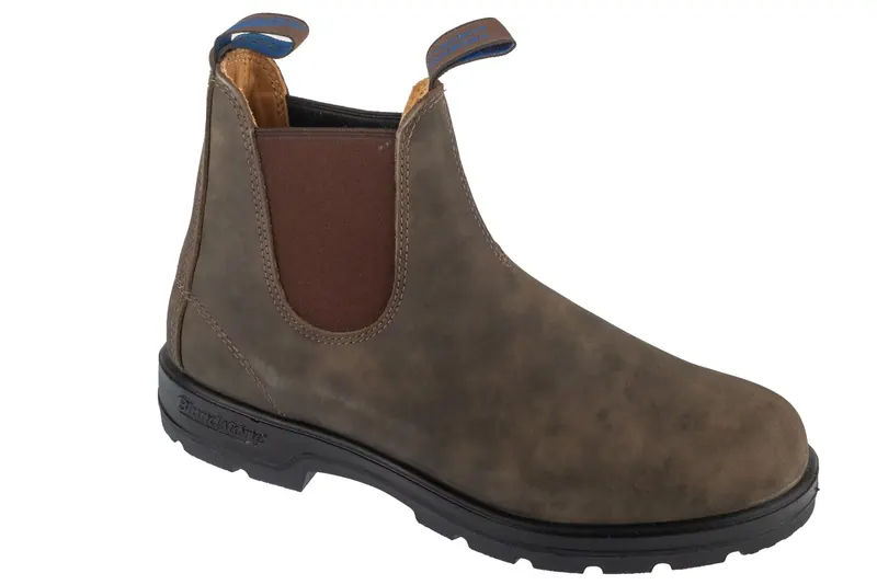 Blundstone Chelsea Boot 584-RUSTIC-BROWN, Unisex, Brązowe, sztyblety, nubuk, rozmiar: 43,5