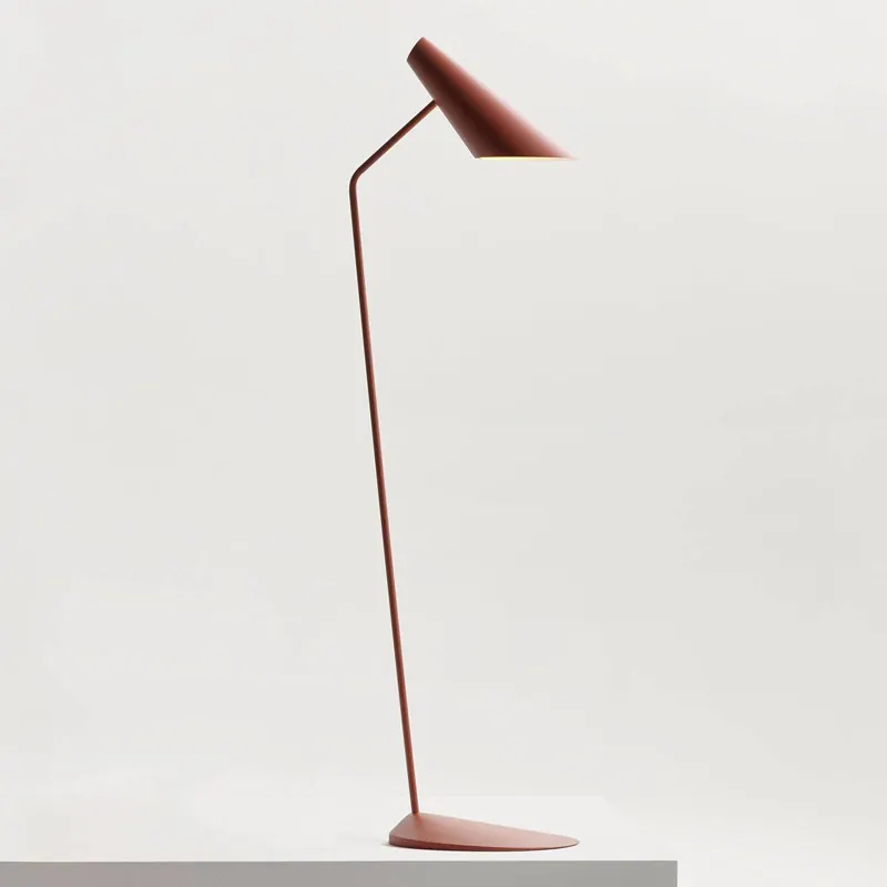 Vibia I.Cono 0712 designerska lampa stojąca, czerwono-brązowa