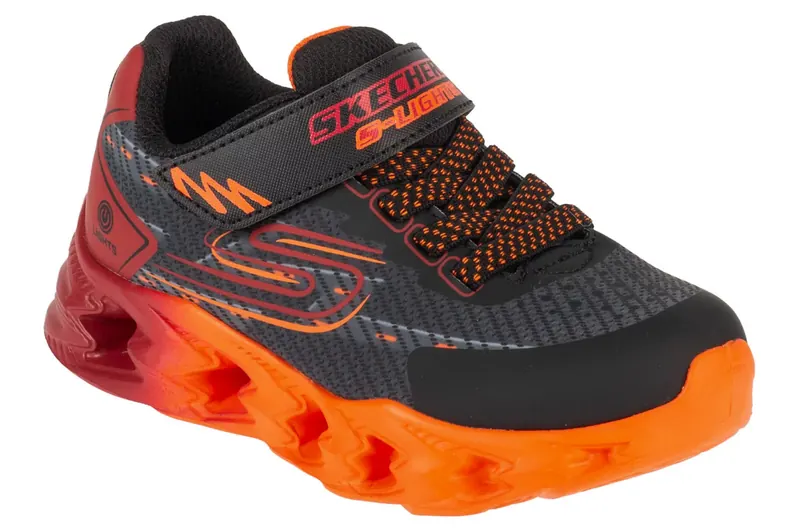 Skechers Vortex 2.0 - Quantroid 400604L-BKRD, Dla chłopca, Czarne, buty sportowe, tkanina, rozmiar: 35
