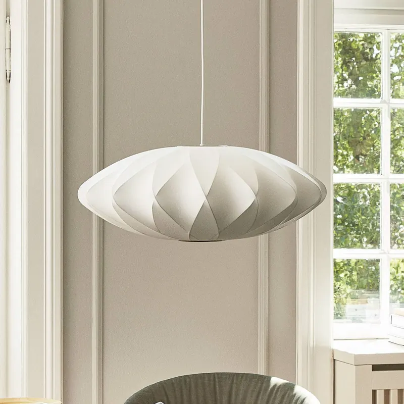 Lampa wisząca HAY Nelson Saucer Crisscross Bubble, Ø 44,5 cm