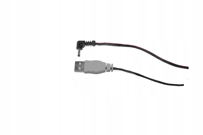 Kabel wtyk DC 3mm/0,8 mm kątowy wtyk Usb A 1,2m