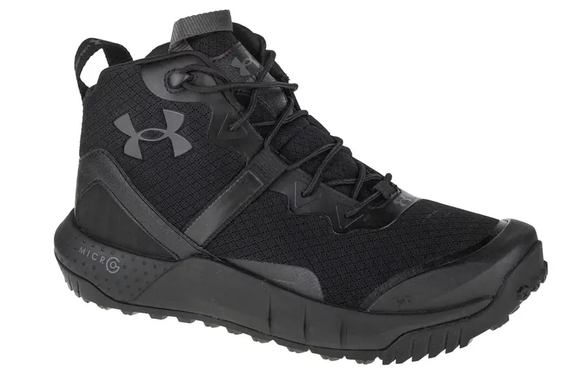 Under Armour Micro G Valsetz Mid 3023741-001, Męskie, Czarne, buty taktyczne, tkanina, rozmiar: 45,5