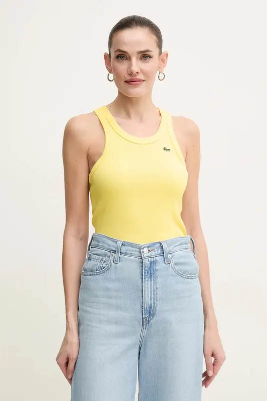 Lacoste top damski bawełniany