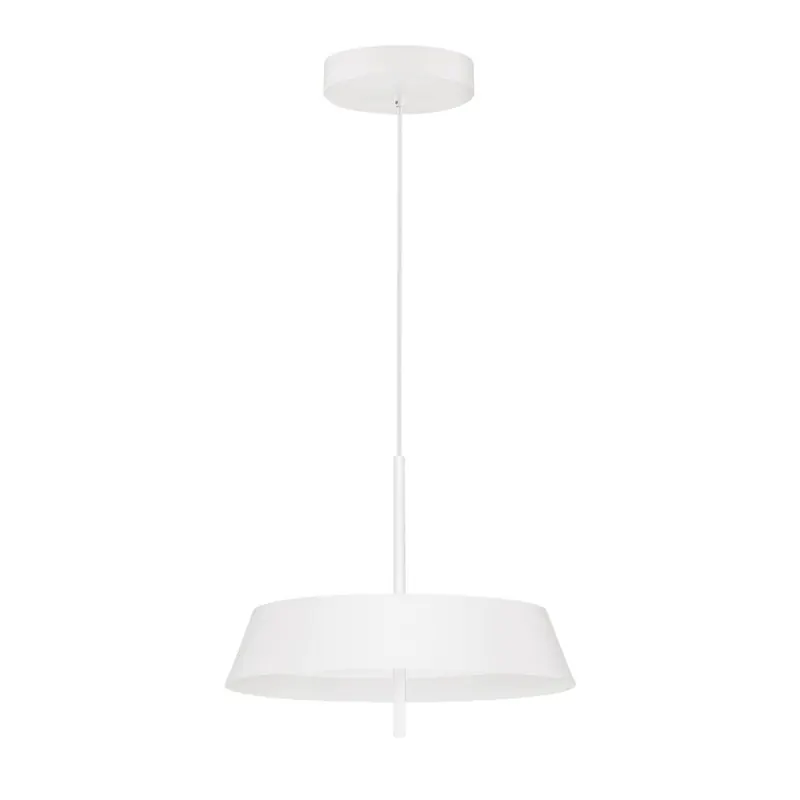 Biała aluminiowa lampa wisząca LED ze ściemniaczem ø 45 cm Velio – Nova Luce