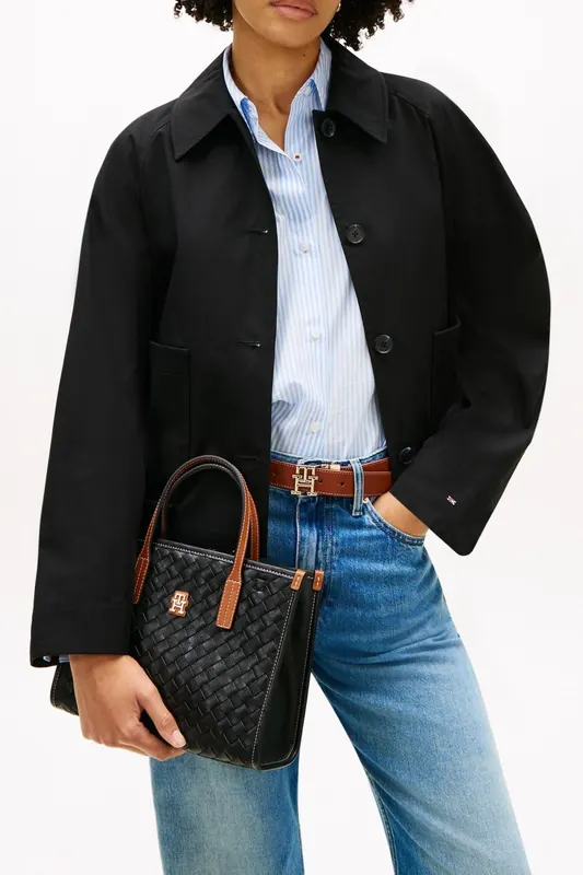 Tommy Hilfiger City Mini Tote Black Mix Maat: OS | Handtassen Outlet | Dames | Zwart
