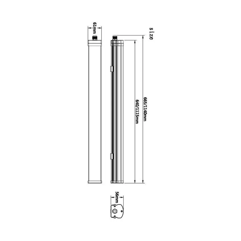 Oprawa LED odporna na wilgoć Tri Proof Motion 66,5 cm