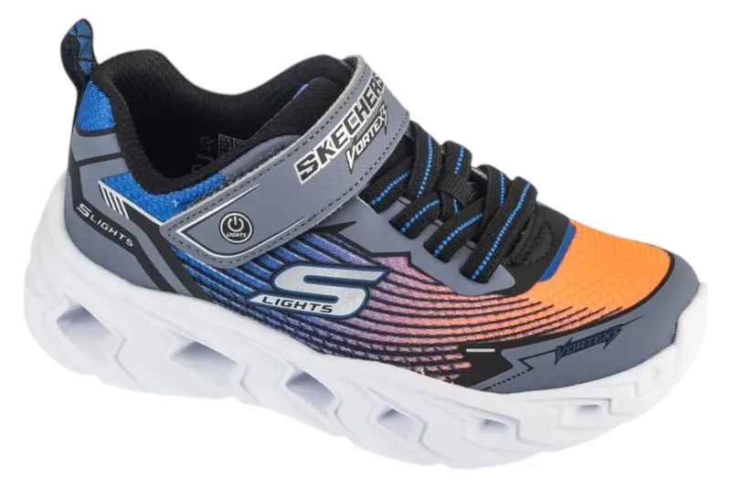 Skechers Vortex 3.0 400590L-BBOR, Dla chłopca, Szare, buty sportowe, tkanina, rozmiar: 34