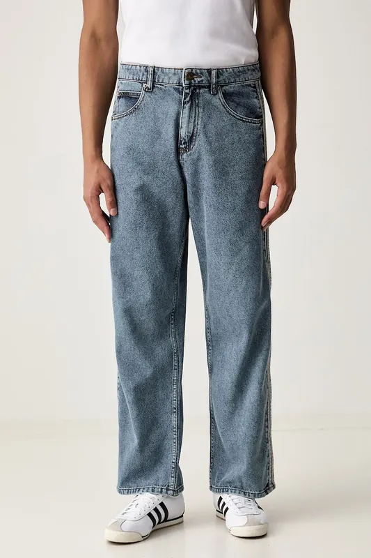 adidas Originals jeansy straight męskie Firebird