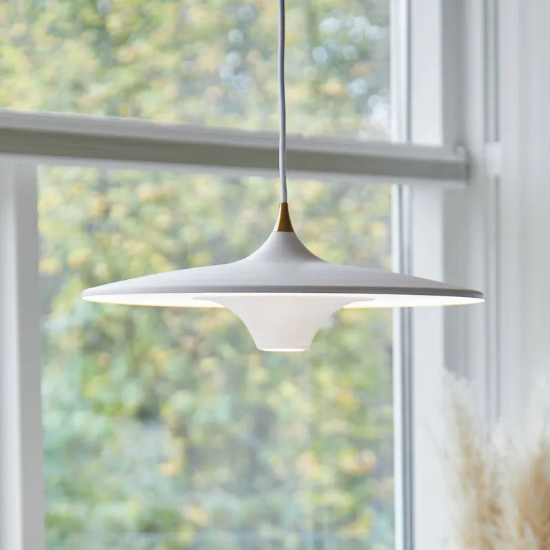 LOOM DESIGN żyrandol LED Moja, Ø 42 cm, biała